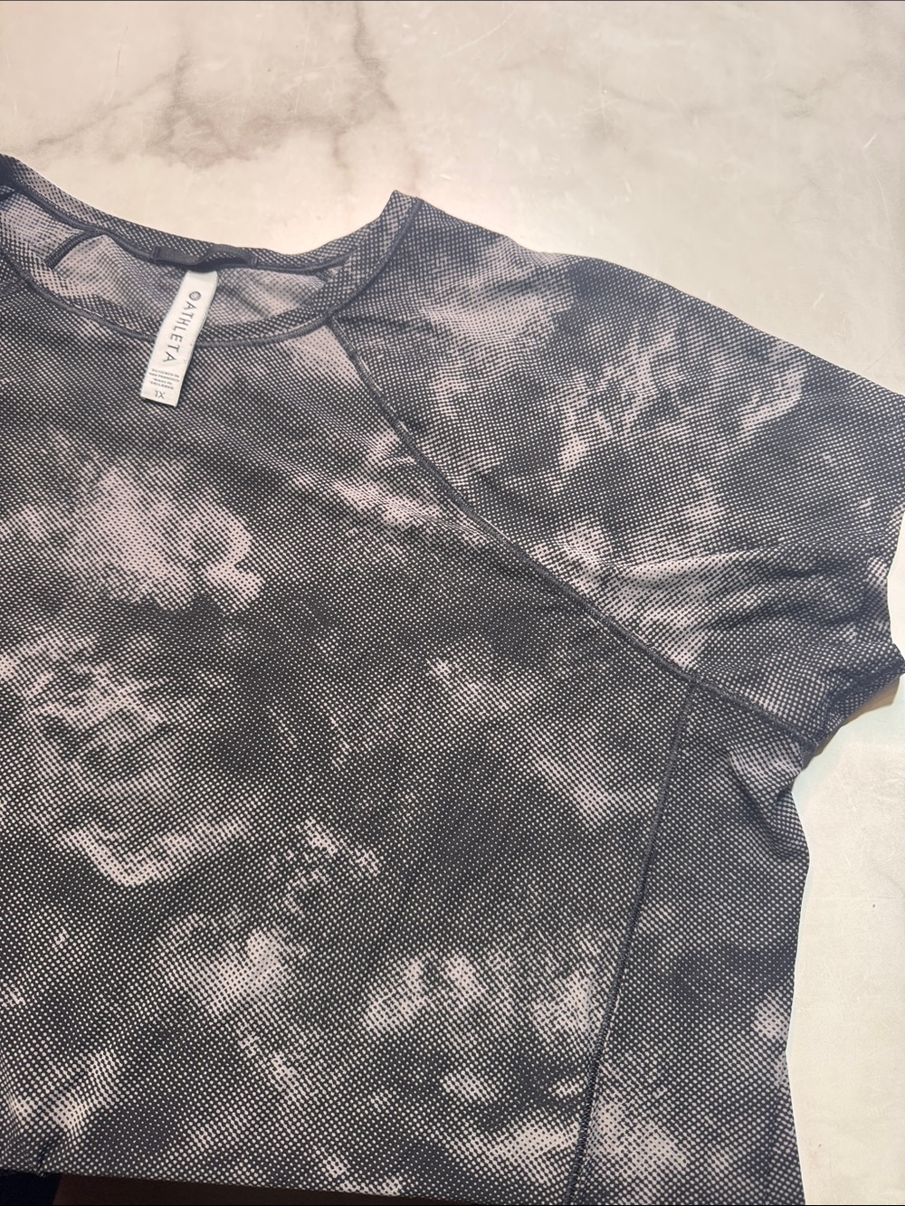 Athleta Ultimate Train Printed Tie Dye Tshirt - Picture 3 of 3